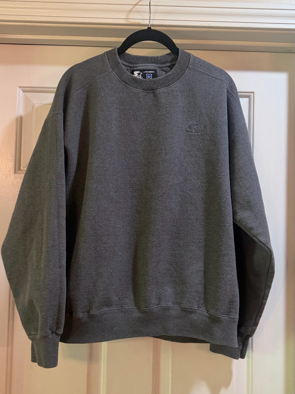 STARTER Dark Gray Crewneck Sweatshirt P2P 20”